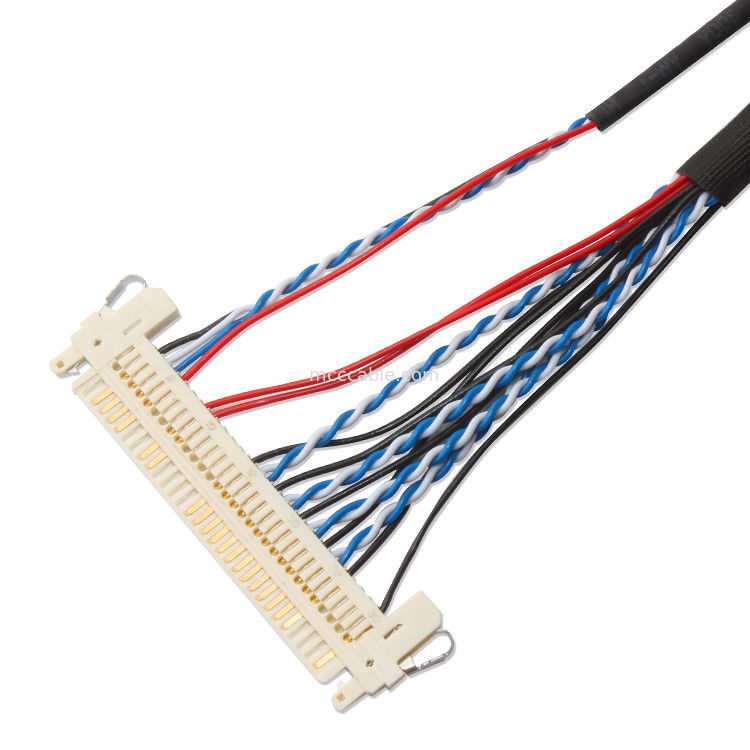 कस्टम वायर हार्नेस FI S20S 20pin, 1.25 Mm Pitch JAE Display Lvds Cable