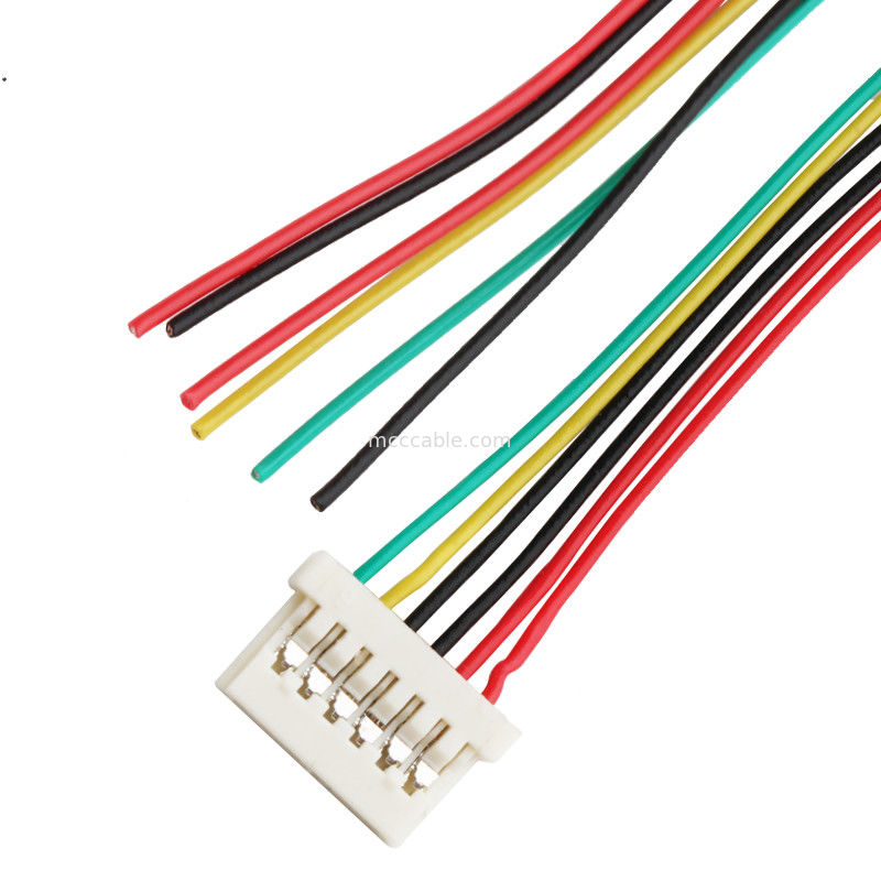 6DS 1.25mm पिच  DF14 Lvds केबल असेंबली क्रिम्पिंग 6 पिन lvds डिस्प्ले कनेक्टर