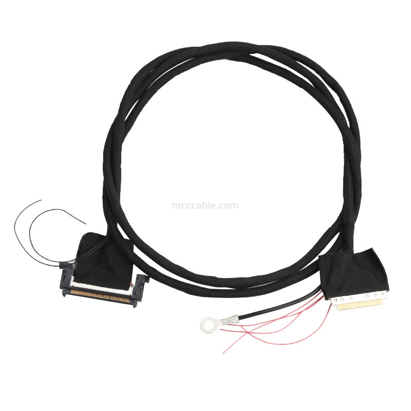 32AWG LVDS केबल असेंबली 40 पिन 88441-40 से 50 पिन JAE F1-RE51HL