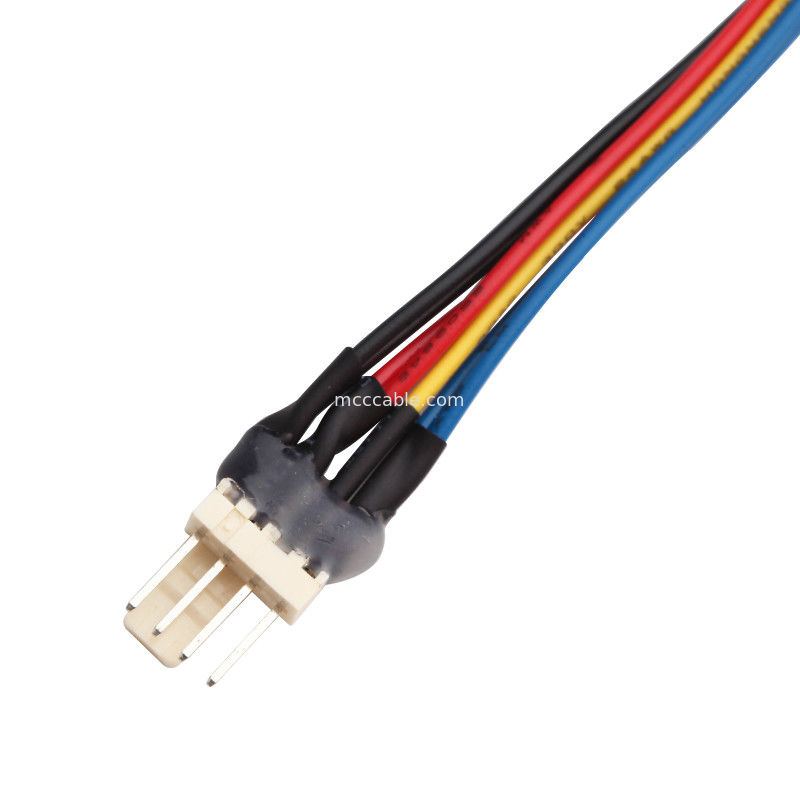 JST JH 2.5mm 4 पिन Molex 4 वायर फैन Y केबल असेंबली lvds 4 पिन कनेक्टर केबल