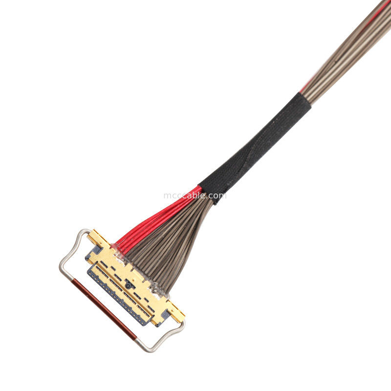 यूएल ईडीपी एलवीडीएस समाक्षीय केबल 0.4 मिमी पिच 20633-220T-01S 20 पिन कस्टम लंबाई