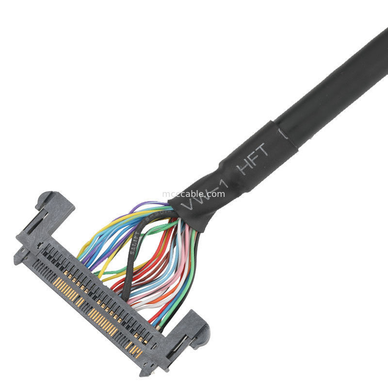 1.25mm DF14-30S-1.25C से JAE 0.5mm FI-RE51HL LVDS EDP केबल असेंबली