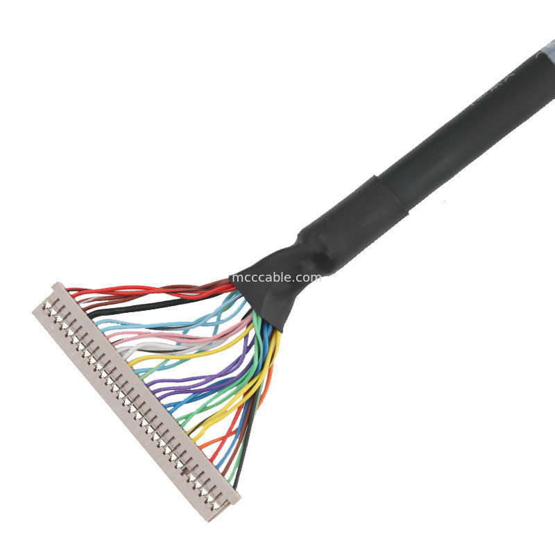 1.25mm DF14-30S-1.25C से JAE 0.5mm FI-RE51HL LVDS EDP केबल असेंबली