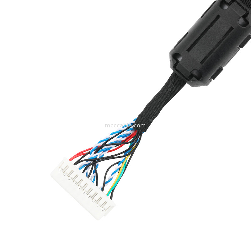 LVDS EDP केबल असेंबली JST PHDR-20V से JAE FI-S20S lvds कनेक्टर केबल